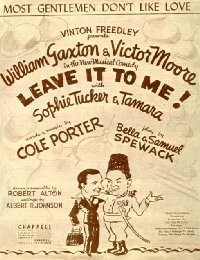 Most Gentlemen Don't Like Love [sheet music]